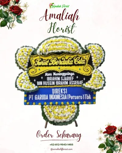 Papan Bunga Duka di Jajar Tunggal